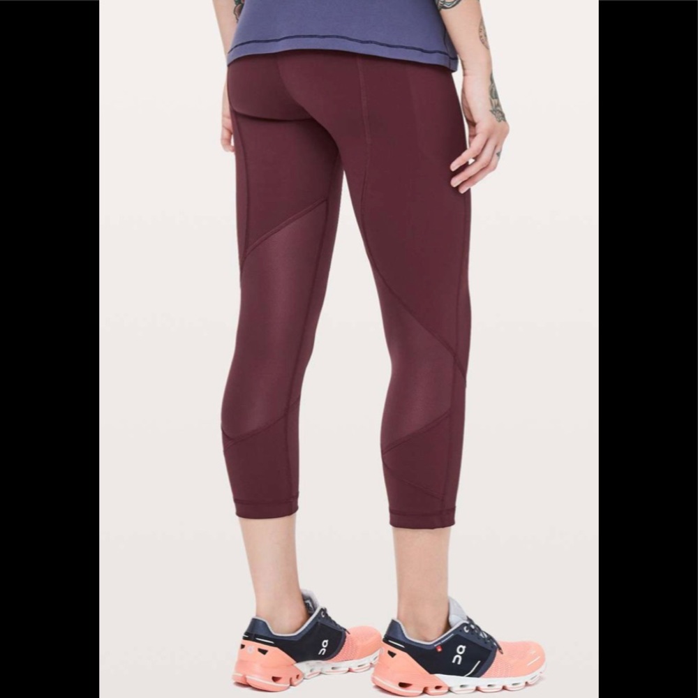 Lululemon Pace Rival Crop *22" Dark Adobe size 6